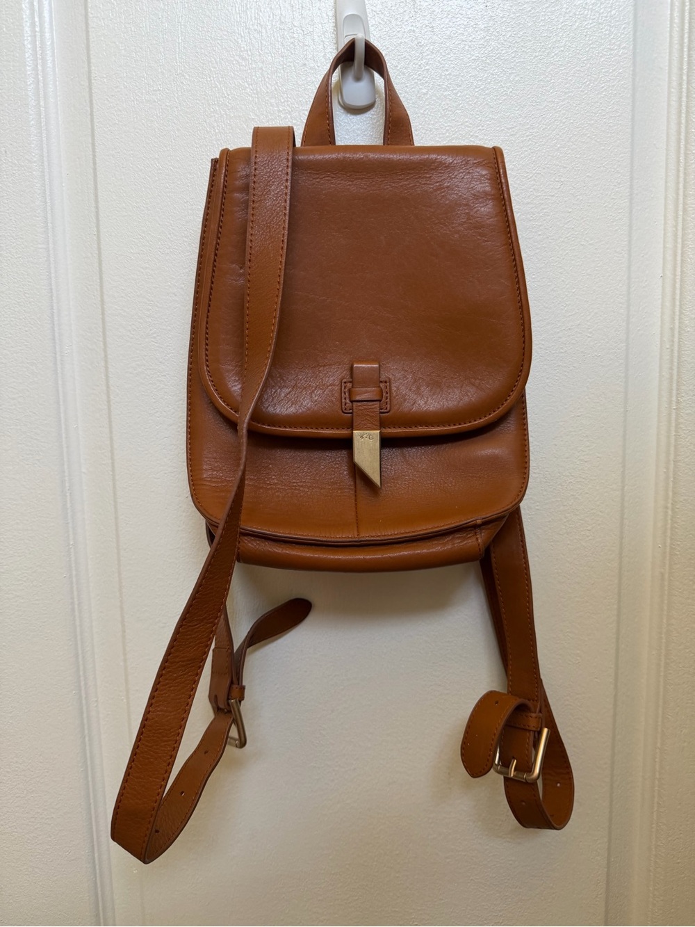Foley + Corrina backpack in Cognac leather